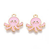 Marine Animals Alloy Enamel Pendants X-ENAM-T022-34A-1