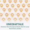 50Pcs 202 Stainless Steel European Beads STAS-UN0056-09-5