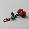 Cherry Wool Knitting Pendant Decorations HJEW-WH0068-12B-2