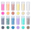 120G 12 Colors Glass Seed Beads SEED-DC0001-24-1