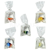 5Pcs 5 Colors Resin Pendants with Iron Jump Ring RESI-FS0001-70-1