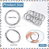 10Pcs Alloy Spring Gate Rings FIND-SP0001-38P-2