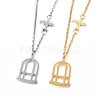 304 Stainless Steel Pendant Necklaces NJEW-H497-07-1