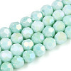 Anti-Tarnish Electroplate Glass Beads Strands X-EGLA-T021-6mm-15-11-1