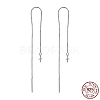 Rhodium Plated 925 Sterling Silver Threader Earrings STER-N0001-027-1