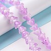Transparent Glass Beads Strands LAMP-H061-01C-03-2