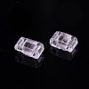 2-Hole Transparent Glass Seed Beads SEED-N004-002-C01-5