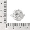 Brass Pave Glass Connector Charms KK-Z073-32P-02-3
