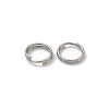 Tarnish Resistant 304 Stainless Steel Split Rings STAS-E010-7x0.6mm-2-1