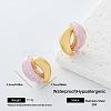 304 Stainless Steel & Resin Stud Earrings for Women GJ4743-1-1