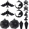 SUNNYCLUE 36Pcs 6 Style Halloween Theme Alloy Enamel Pendants FIND-SC0004-37-1