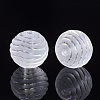 Transparent Acrylic Corrugated Beads TACR-S134-012-2
