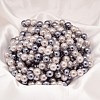 Round Shell Pearl Bead Strands X-BSHE-L011-8mm-L030-2