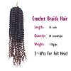 Spring Twist Ombre Colors Crochet Braids Hair OHAR-G005-25-5