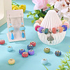 20Pcs AB Color Resin Rose Flower European Beads RESI-TA0004-38-4