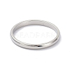 Non-Tarnish 2mm Polished Plain Dome Finger Ring for Girl Women RJEW-C012-05A-P-2