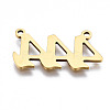 201 Stainless Steel Pendant Links STAS-S110-115G-04-3