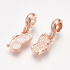 Sparkling Alloy European Dangle Charms MPDL-S067-021RG-B-2