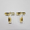 Transparent Epoxy Resin Pendants CRES-YW0002-12T-1