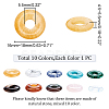  10Pcs 10 Styles Natural & Synthetic Gemstone Pendants G-NB0003-91-2