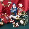 Magibeads 24Pcs 6 Style Christmas Theme Paper Fold Gift Boxes CON-MB0001-07-5