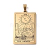 201 Stainless Steel Pendant STAS-B033-01G-18-1