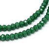 Faceted Rondelle Glass Beads Strands X-GLAA-M028-2mm-B01-2