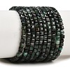 Natural Emerald Beads Strands G-B175-C05-3x3mm-2
