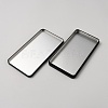 Rectangle Iron Metal Tin Box with Lid CON-WH0086-110-2