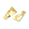 304 Stainless Steel Stud Earring Findings Ion Plating(IP) STAS-L024-005G-02-2