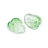 Two-Tone Transparent Glass Charms GLAA-H016-15I-2