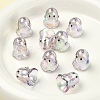 10Pcs Transparent Acrylic Bead Caps TACR-YW0003-23D-1