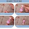 16Pcs Alloy Bar Beadable Keychain for Jewelry Making DIY Crafts KEYC-SZ0001-16RG-4