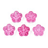 Transparent Spray Painted Glass Beads GLAA-N035-029-C04-1