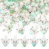 Acrylic & Alloy Pendant PALLOY-CA00010-1