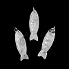 Natural Quartz Crystal Carved Pendants G-G314-01G-09-1