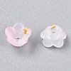 Frosted Transparent Acrylic Beads X-OACR-N137-72C-3