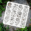 PET Hollow Out Drawing Painting Stencils DIY-WH0391-0628-3