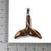 Natural Tiger Eye Pendants G-P599-03P-01-3