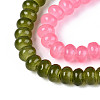 Baking Paint Imitation Jade Glass Beads Strands GLAA-T025-6mm-16-3