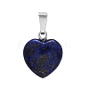 Natural Lapis Lazuli Charms HEAR-PW0001-057-32-1
