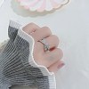 925 Sterling Silver Engagement Rings for Women RJEW-BB60748-C-4