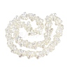 Baking Paint Electroplate Transparent Glass Beads Strands EGLA-Q136-03A-01-2