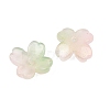 Two Tone Transparent Glass Bead Caps GLAA-Z020-02E-2