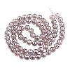Electroplate Transparent Glass Beads Strands LS-EGLA-N002-46-H04-2