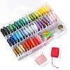 50 Colors Polyester Embroidery Threads Kits DIY-YW0002-05-3