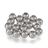 202 Stainless Steel Beads STAS-K204-02D-P-1