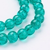 Crackle Glass Beads Strands X-CCG-Q001-6mm-15-3