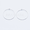 Long-Lasting Plated Brass Hoop Earrings Findings X-KK-K204-179P-NF-1