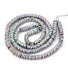Electroplate Non-magnetic Synthetic Hematite Beads Strands G-T061-129C-2